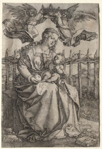 Jomfruen kronet af to engle af Albrecht Dürer
