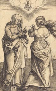 Jomfruen og barnet med Sankt Anne, ca. 1500. af Albrecht Dürer