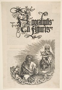 Jomfruen og Sankt Johannes, fra Apokalypsen, 1511. af Albrecht Dürer