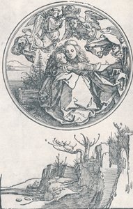 Jomfruen kronet af to engle, c1515 1906. af Albrecht Dürer