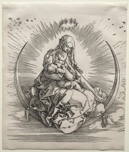 Jomfruen på en halvmåne, ca. 1510-1511. af Albrecht Dürer