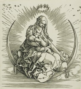 Jomfruen på Halvmånen, fra Jomfruens liv af Albrecht Dürer