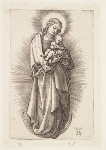 Jomfruen på halvmånen med diadem af Albrecht Dürer