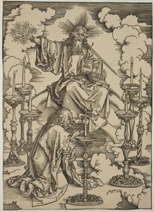 Visionen om de syv lysestager af Albrecht Dürer