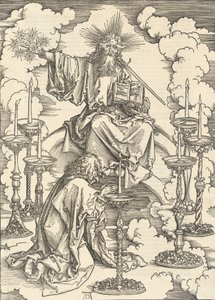 Synet om de syv lysestager, 1498. af Albrecht Dürer