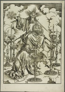 Visionen om de syv lysestager, fra Apokalypsen af Albrecht Dürer