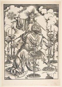 Visionen om de syv lysestager, fra The Apocalypse.n.d. af Albrecht Dürer