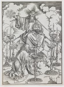 The Vision of the Seven Candlesticks, fra serien "The Apocalypse" af Albrecht Dürer