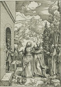 Besøget, fra Jomfruens liv af Albrecht Dürer
