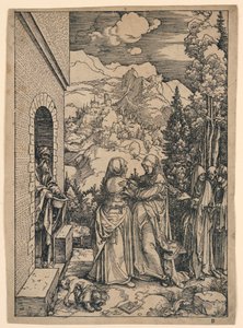Visitationen, fra "Jomfruens liv" af Albrecht Dürer