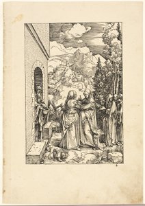 Besøget, fra Jomfruens liv af Albrecht Dürer