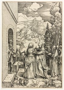 Besøget, fra Jomfruens liv af Albrecht Dürer