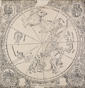 Det chelestiale diagram af den sydlige halvkugle, begyndelsen af det 16. århundrede af Albrecht Dürer