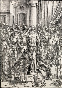The flagellation, c149697 af Albrecht Dürer