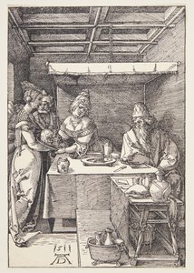 Hovedet af St. Johannes Døberen bragt til Herodias af Albrecht Dürer