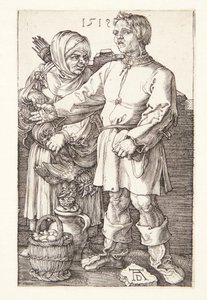 Bonden og hans kone på marked af Albrecht Dürer