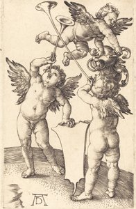 Tre Genii, ca. 1505. af Albrecht Dürer