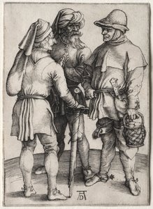 Tre Bønder i Samtale af Albrecht Dürer