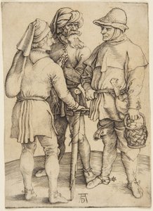 Tre bønder i samtale af Albrecht Dürer
