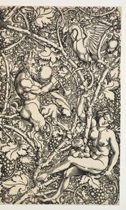 To designs til gobelin med satyrfamilie af Albrecht Dürer
