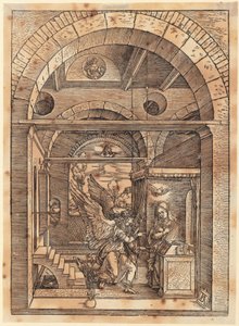 Marias forlovelse, side 7 i serien »Marias liv« af Albrecht Dürer