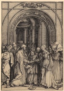 Marias forlovelse, side 7 i serien »Marias liv« af Albrecht Dürer