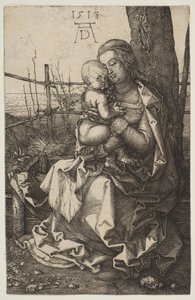 Jomfru og barn siddende ved et træ, 1513. af Albrecht Dürer