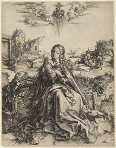 Jomfru Maria med barnet og en guldsmed af Albrecht Dürer