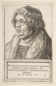 Willibald Pirckheimer, 1524. af Albrecht Dürer