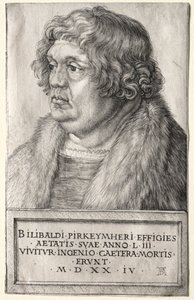 Willibald Pirkheimer, 1524. af Albrecht Dürer