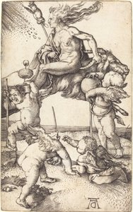 Heks rider på en ged af Albrecht Dürer