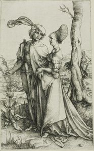 Ungt par truet af døden (Promenade) af Albrecht Dürer