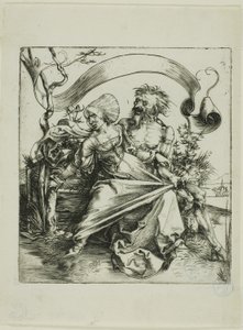 Ung kvinde angrebet af døden (The Ravisher) af Albrecht Dürer