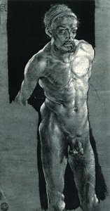 Selvportræt i nøgen tilstand af Albrecht Dürer