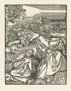 Agony in the Garden - Kristus på Oliebjerget, ca. 1508-09 (træsnit) af Albrecht Dürer or Duerer