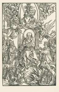 Birgitta giver sine værker til kejseren, konger og prinser af Albrecht Dürer or Duerer