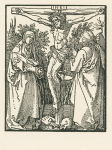 Kristus på korset med Jomfru Maria og Sankt Johannes af Albrecht Dürer or Duerer
