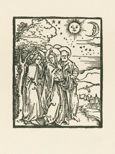 Kristus viser sine disciple tegnene på himlen af Albrecht Dürer or Duerer