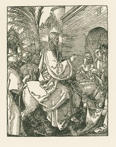 Kristi indtog i Jerusalem, ca. 1508-09 (træsnit) af Albrecht Dürer or Duerer