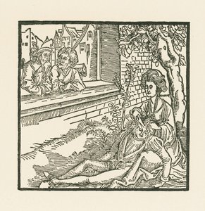 Dalila klipper Samsons hår af af Albrecht Dürer or Duerer
