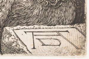 Detalje fra Kristus i Limbo fra Engraved Passion