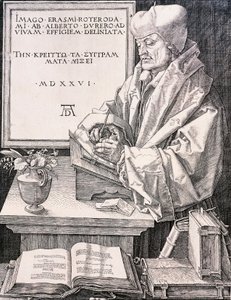 Erasmus af Rotterdam (Rotterdam 1466-1469 - Basel 1536), humanist og teolog af Albrecht Dürer