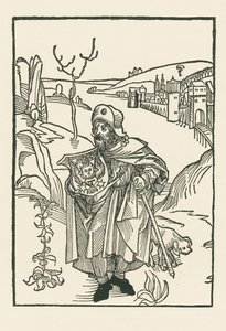 Jean Charlier de Gerson som pilgrim af Albrecht Dürer or Duerer