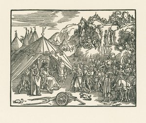 Judith bliver ført til Holofernes