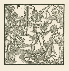 Kong Jehu får sin kone Jezabel halshugget af Albrecht Dürer or Duerer