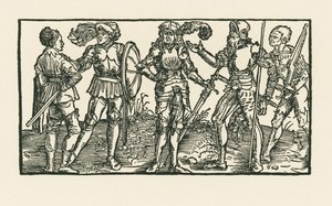 Riddere og soldater af Albrecht Dürer or Duerer