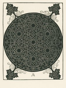 Knude med lille sort cirkel i midten, som gentages seks gange af Albrecht Dürer or Duerer