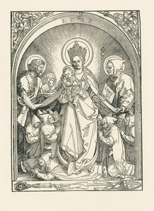 Madonna med kartusianermunke, de hellige Johannes Døberen og Bruno af Albrecht Dürer or Duerer