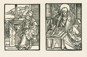 Magister Matthias, kannik af Linkoeping og Sankt Birgitta af Albrecht Dürer or Duerer