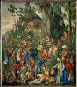 De ti tusinde kristnes martyrium af Albrecht Dürer or Duerer